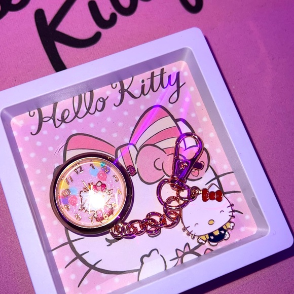 Hello Kitty Clock Keychain (Sanrio) - Picture 4 of 7